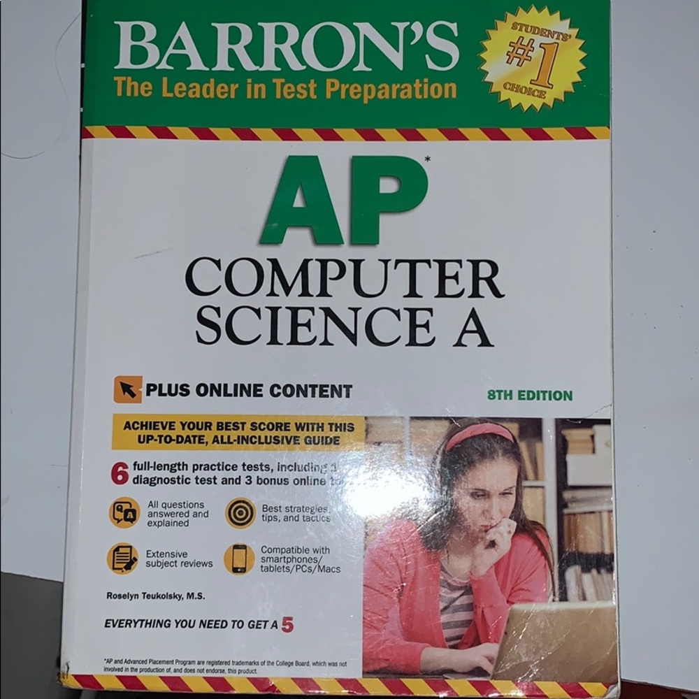 AP Computer Science A Barrons Review Book